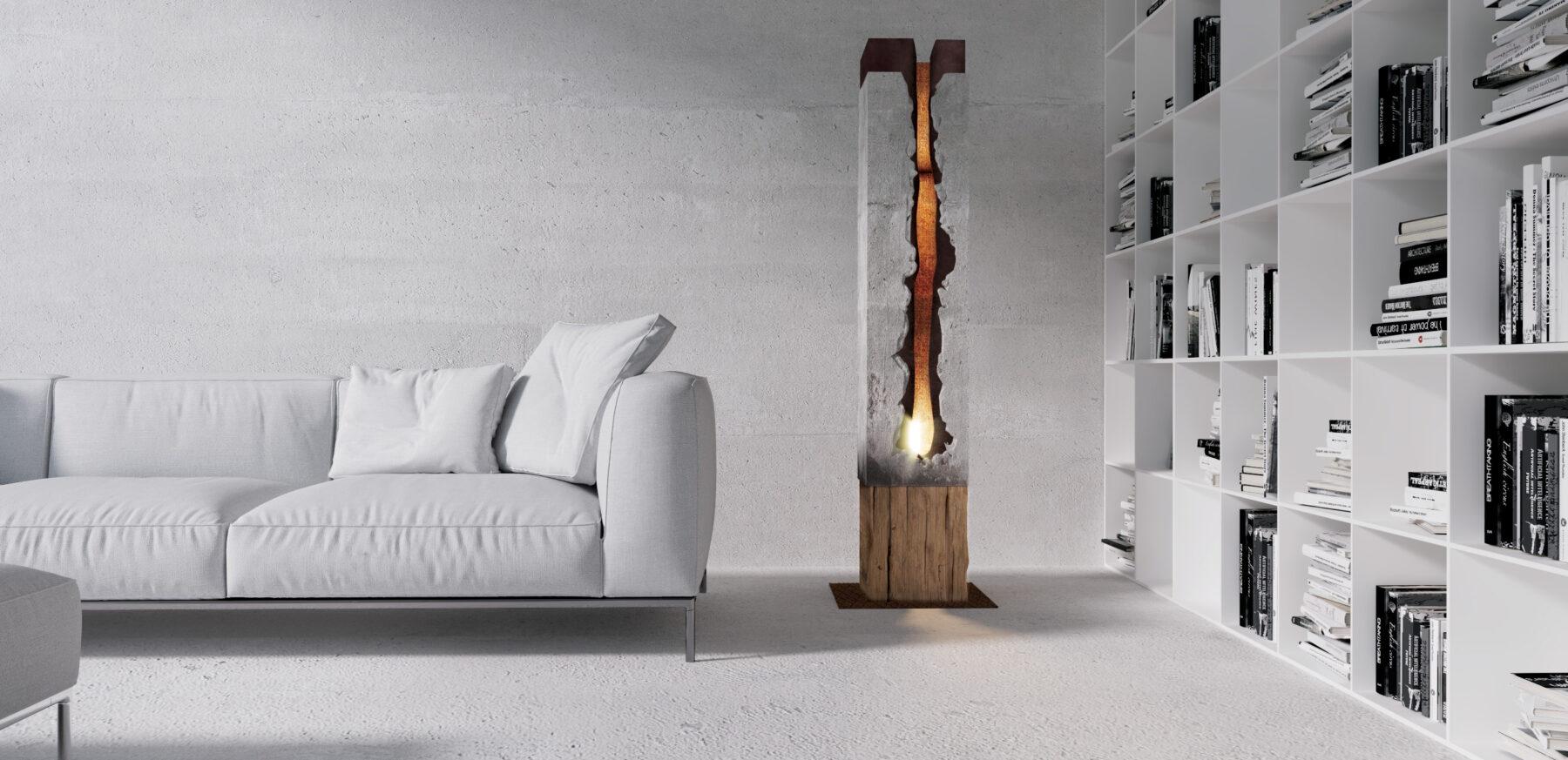 Lampa z betonu